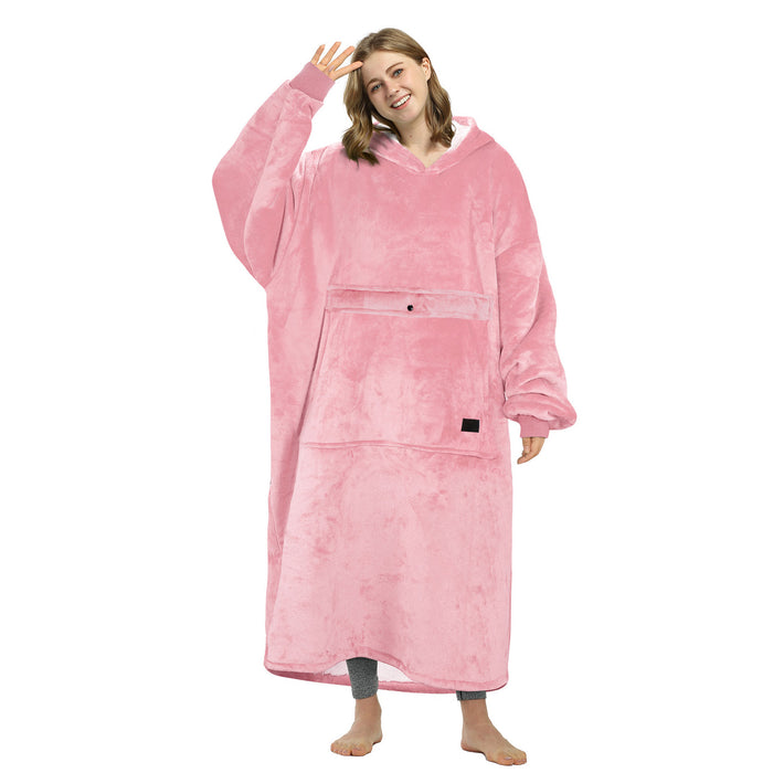 Extra Long Sherpa Oversize Hoodie Blanket