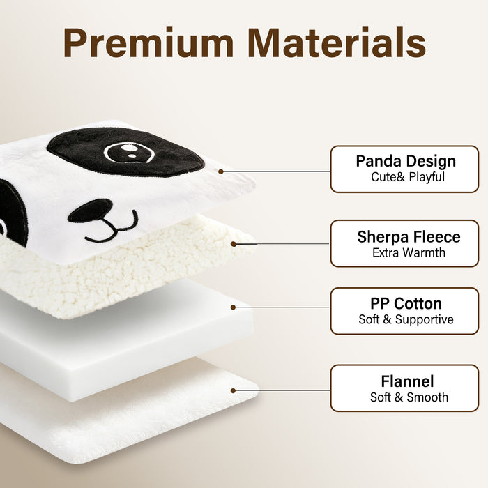 Catalonia Plush Foot Warmer, Sherpa Lined Cozy Winter Feet Sock Warmer for Indoor Use