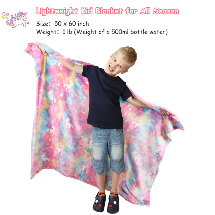 Glow in The Dark Fleece Throw Blankets