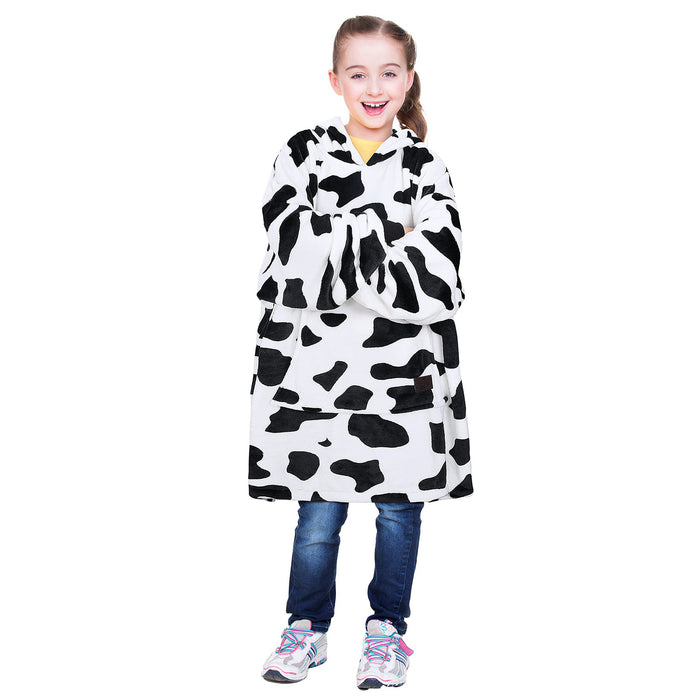 Kids All Season Fleece Oversized Hoodie Blanket