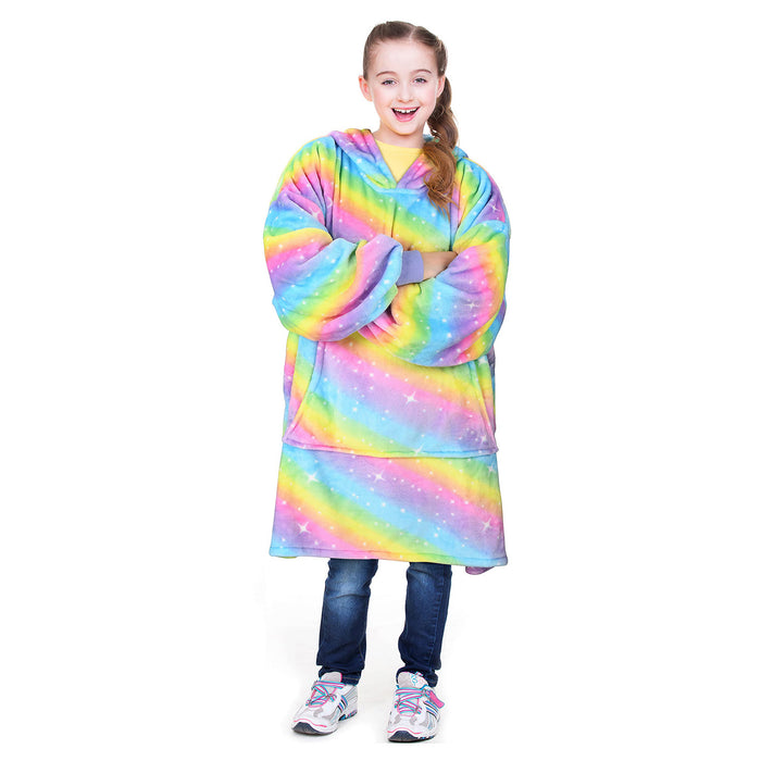Kids All Season Fleece Oversized Hoodie Blanket