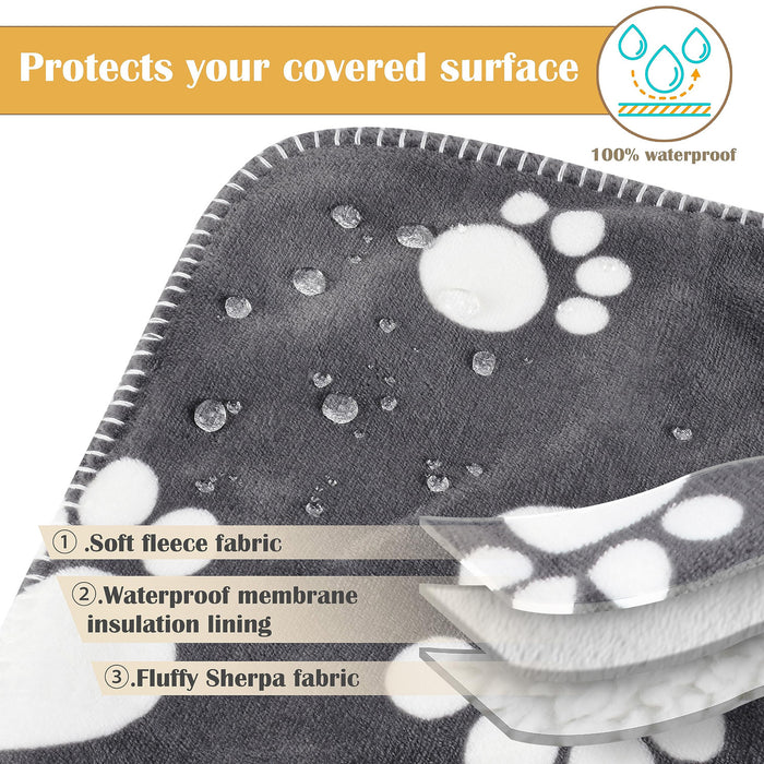 Kritter Planet Sherpa Fleece Waterproof Pet Blanket