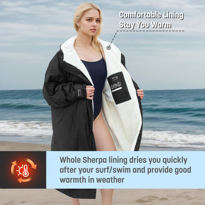 Lightweight Windproof Waterproof Warm Swim Parka
