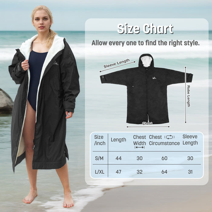 Lightweight Windproof Waterproof Warm Swim Parka