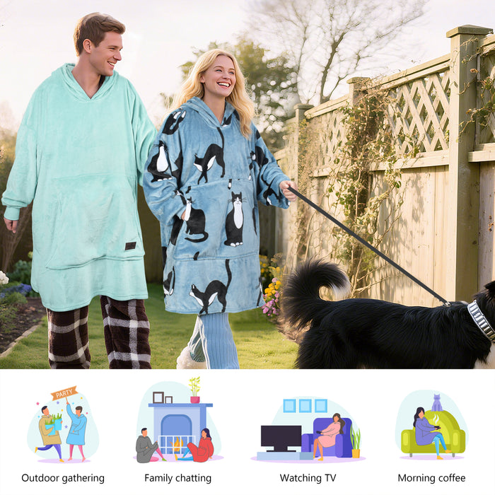 Animal Kingdom All Season Oversize Hoodie Blanket