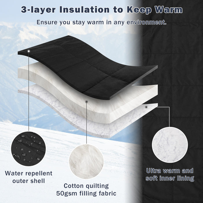 Outdoor Water Repellent Oversized Hoodie Blanket