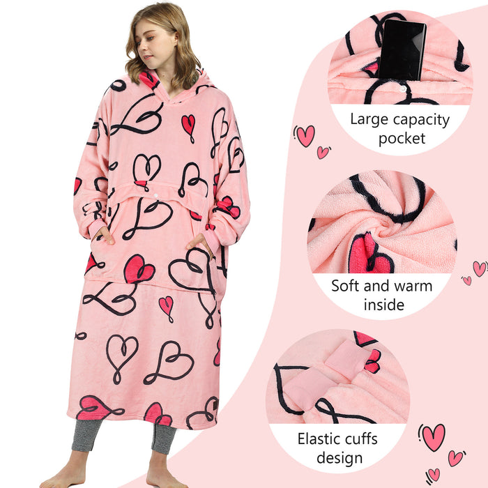 Extra Long All Season Oversize Hoodie Blanket
