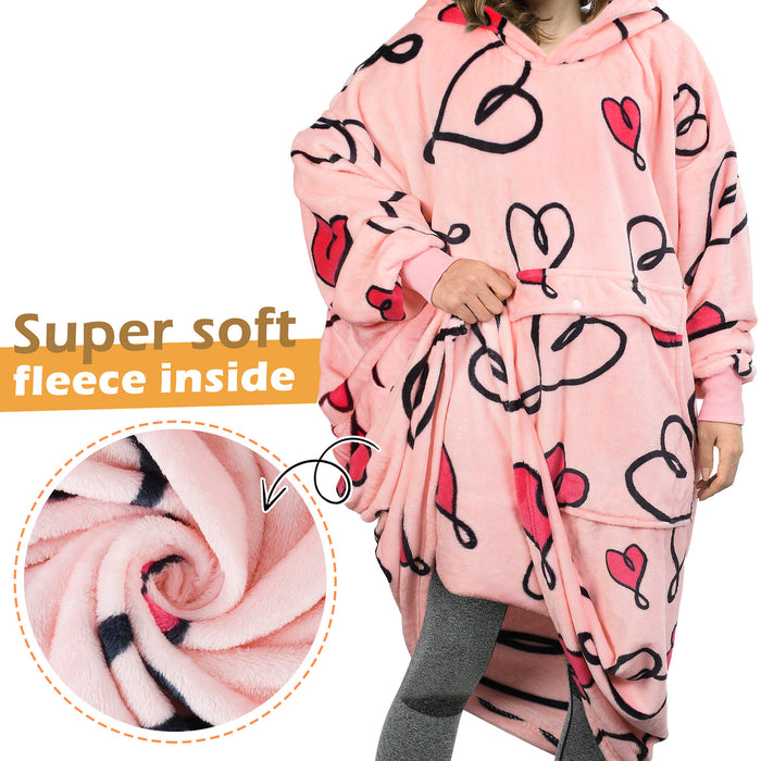 Extra Long All Season Oversize Hoodie Blanket