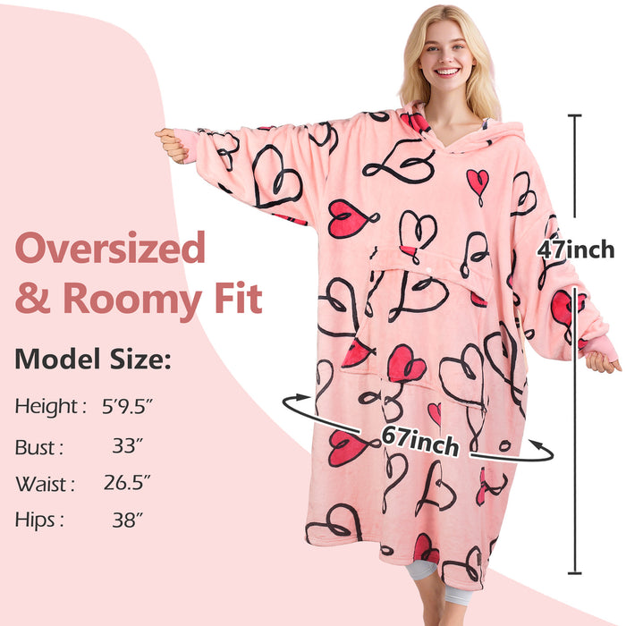 Extra Long All Season Oversize Hoodie Blanket