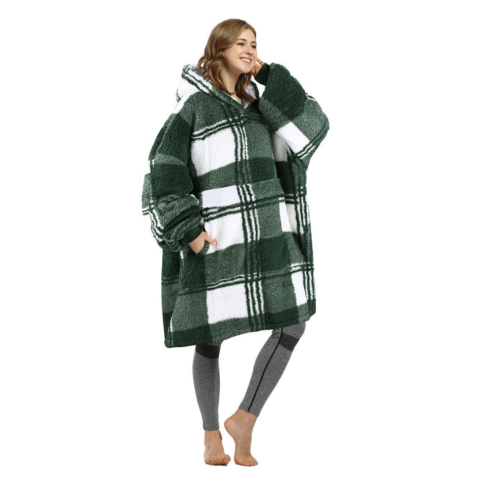 Fluffy Sherpa Oversize Hoodie Blanket