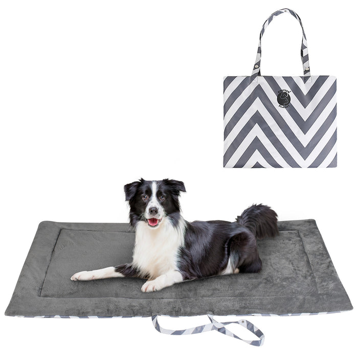 Reversible Dog Travel Mat Waterproof Soft Portable