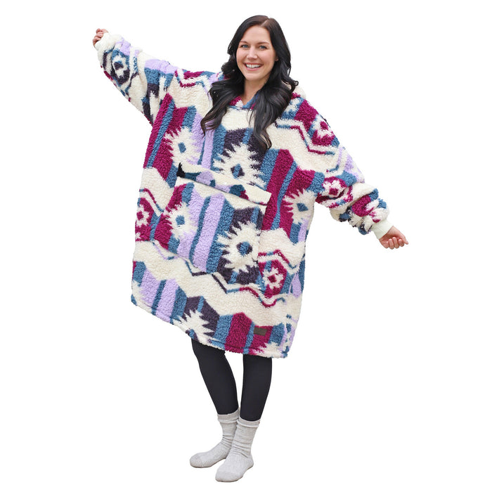 Fluffy Sherpa Oversize Hoodie Blanket