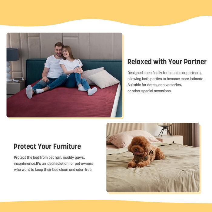 Waterproof Couple Blanket for Bed Intimacy