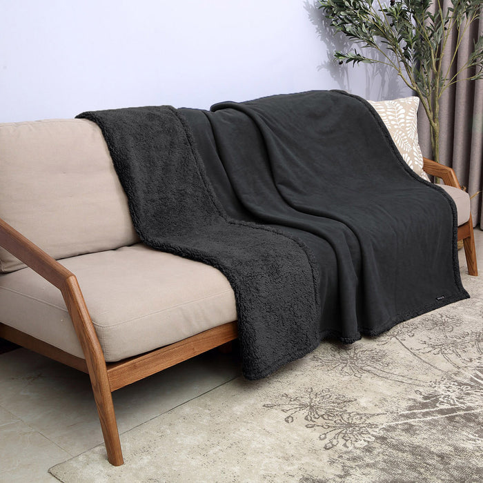 Sherpa Polar Fleece Waterproof Blanket
