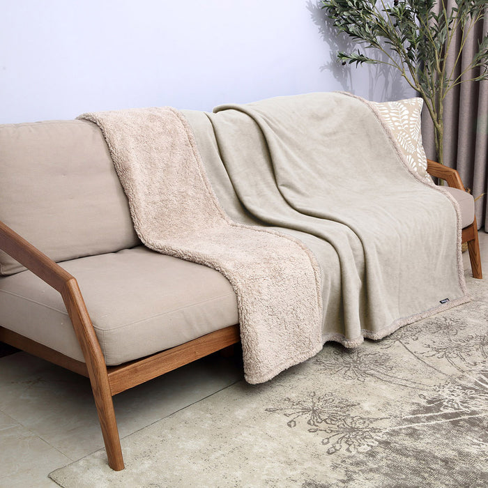 Sherpa Polar Fleece Waterproof Blanket
