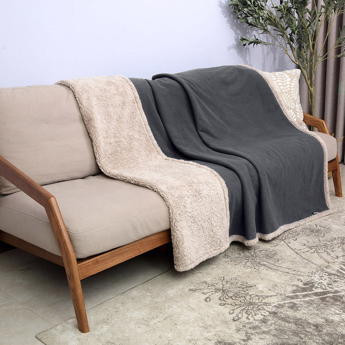 Sherpa Polar Fleece Waterproof Blanket