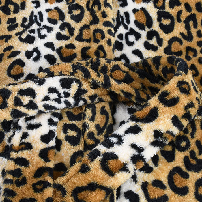 Fleece Bathrobe with Hood