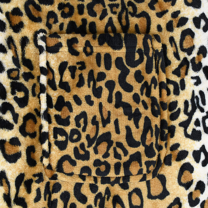 Fleece Bathrobe with Hood