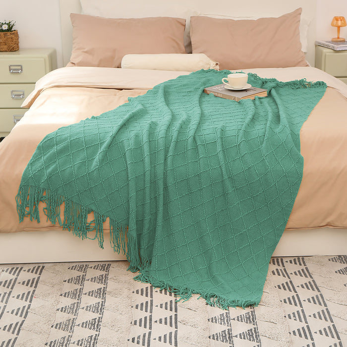 Acrylic Leisure Knitted Throw
